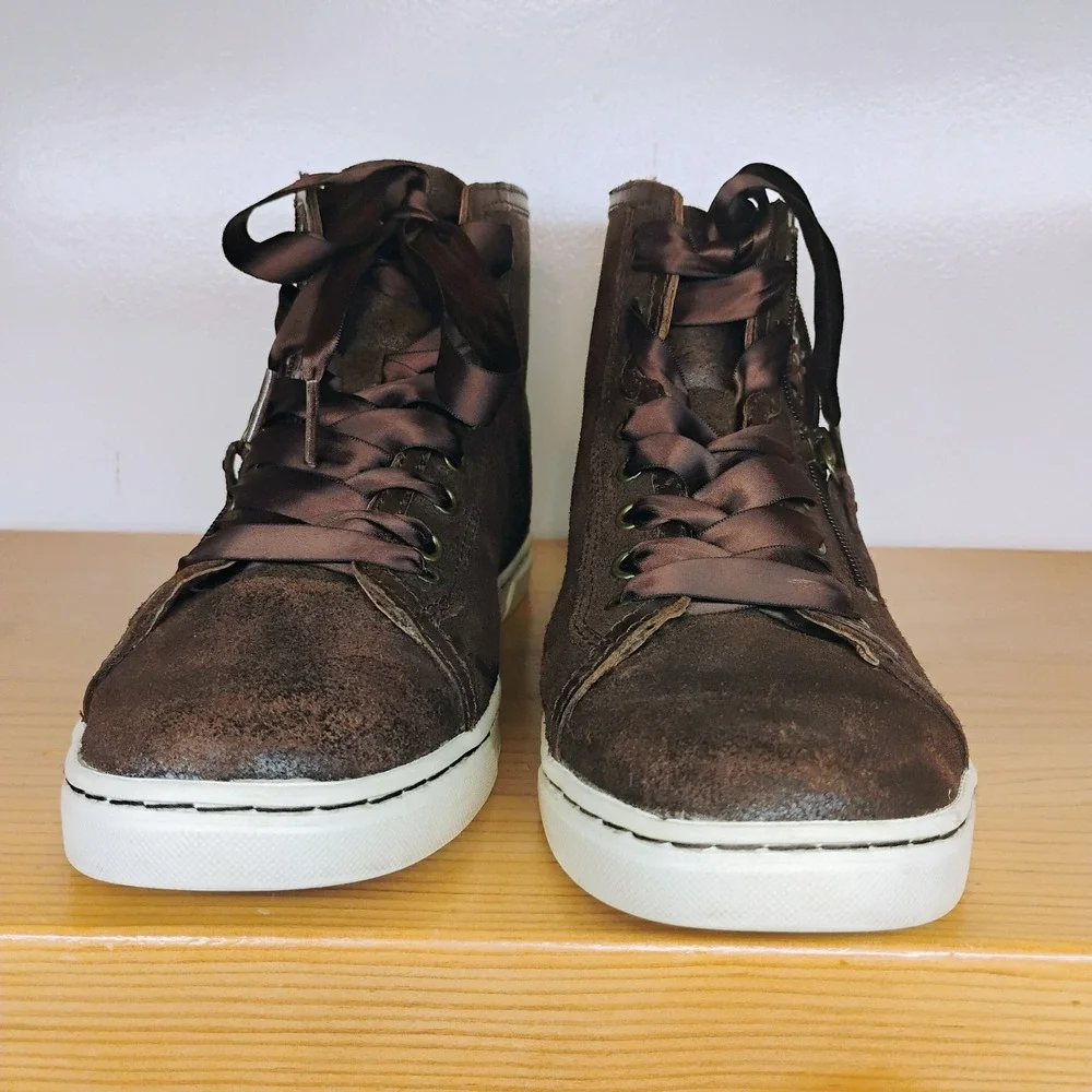 UGG Australia‎ Blaney Crystals Brown Leather Ankle Booties Womens Size 7 Shoes